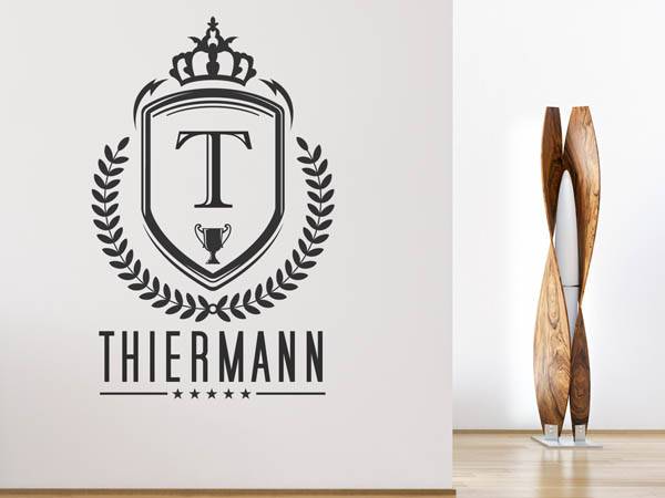 Wandtattoo Thiermann Wappen