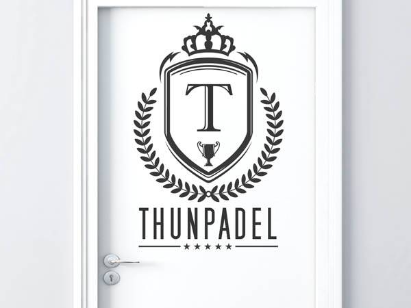 Wandtattoo Thunpadel Wappen