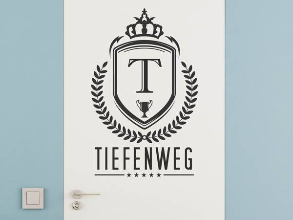 Wandtattoo Tiefenweg Wappen