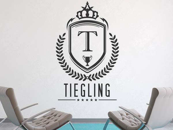 Wandtattoo Tiegling Wappen