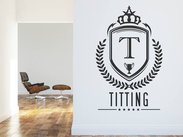Wandtattoo Titting Wappen