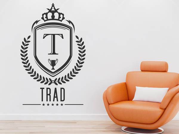 Wandtattoo Trad Wappen