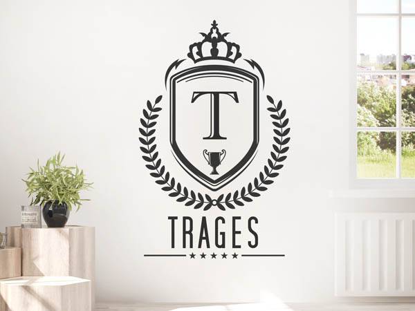 Wandtattoo Trages Wappen