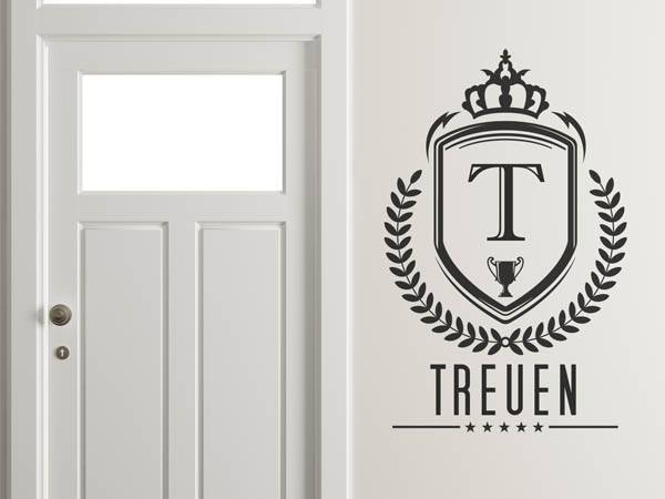 Wandtattoo Treuen Wappen