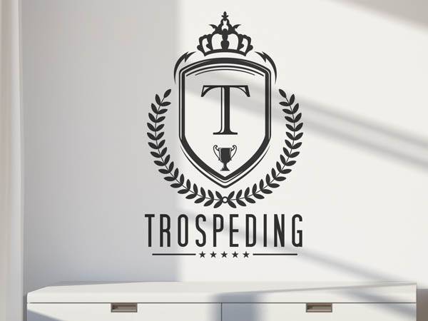 Wandtattoo Trospeding Wappen