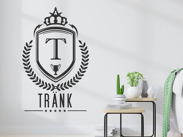 Wandtattoo Tränk Wappen