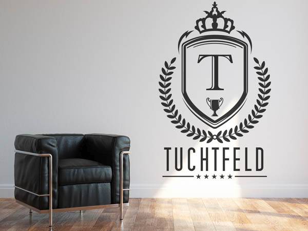 Wandtattoo Tuchtfeld Wappen