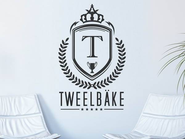 Wandtattoo Tweelbäke Wappen