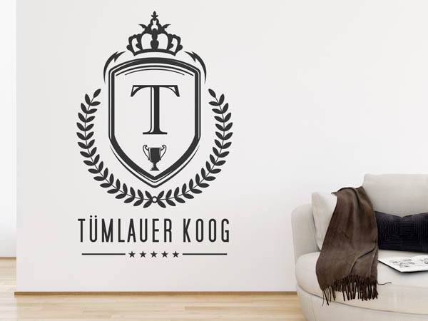 Wandtattoo Tümlauer Koog Wappen