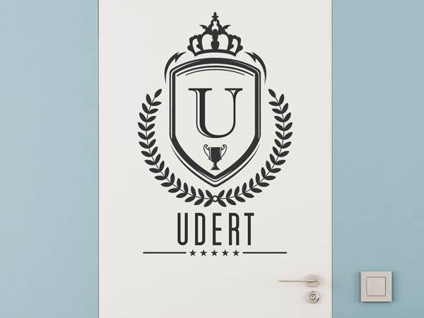 Wandtattoo Udert Wappen