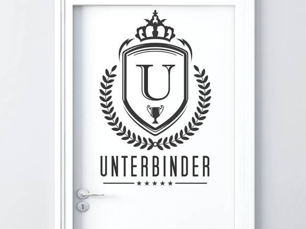 Wandtattoo Unterbinder Wappen