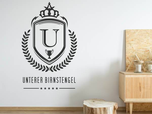 Wandtattoo Unterer Birnstengel Wappen