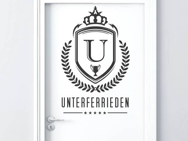 Wandtattoo Unterferrieden Wappen