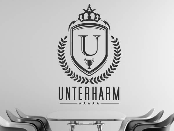 Wandtattoo Unterharm Wappen