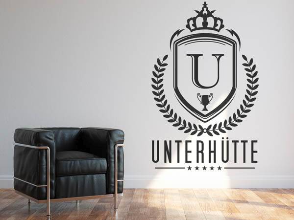Wandtattoo Unterhütte Wappen