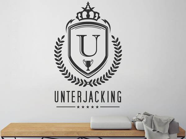 Wandtattoo Unterjacking Wappen