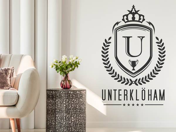 Wandtattoo Unterklöham Wappen