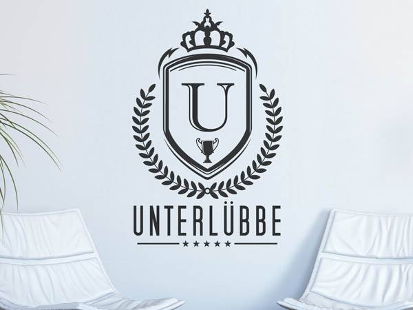 Wandtattoo Unterlübbe Wappen