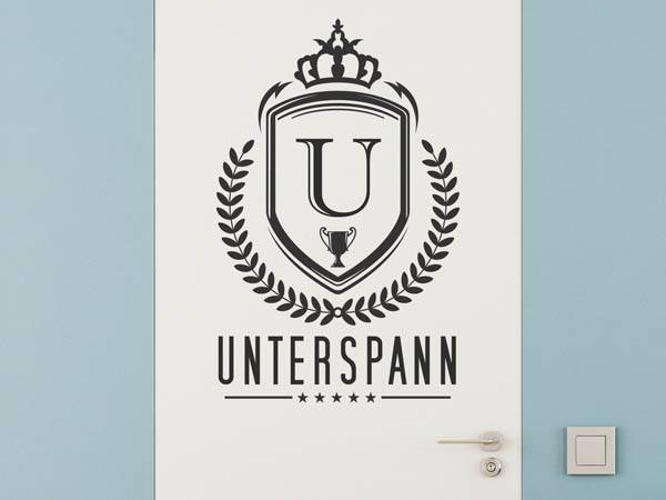 Wandtattoo Unterspann Wappen