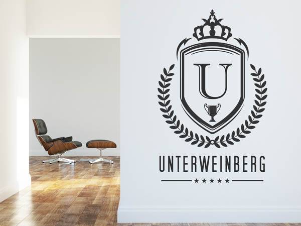Wandtattoo Unterweinberg Wappen