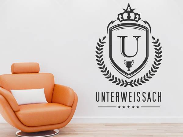 Wandtattoo Unterweissach Wappen