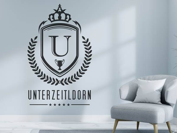 Wandtattoo Unterzeitldorn Wappen