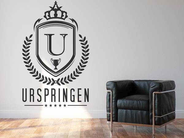 Wandtattoo Urspringen Wappen