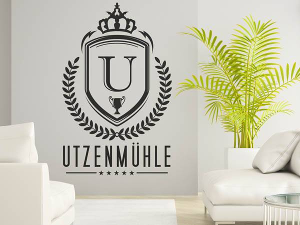 Wandtattoo Utzenmühle Wappen