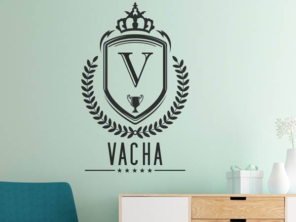 Wandtattoo Vacha Wappen