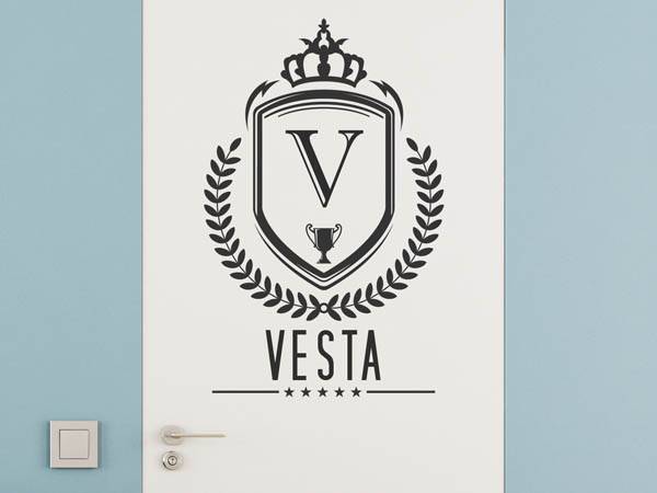 Wandtattoo Vesta Wappen