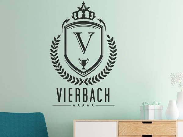 Wandtattoo Vierbach Wappen