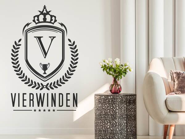 Wandtattoo Vierwinden Wappen
