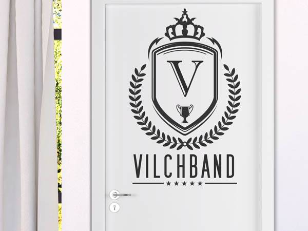 Wandtattoo Vilchband Wappen