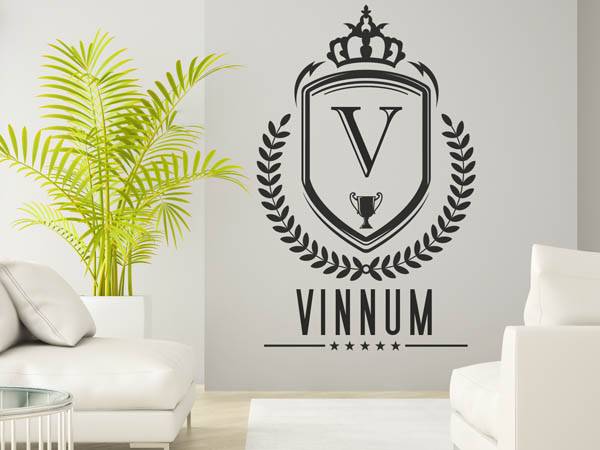 Wandtattoo Vinnum Wappen