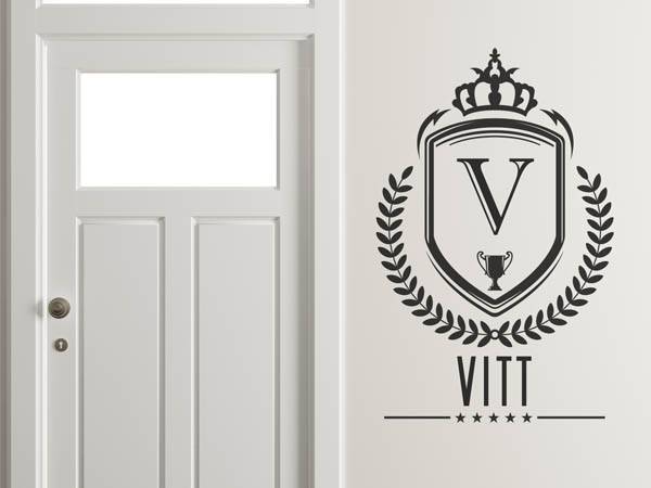 Wandtattoo Vitt Wappen