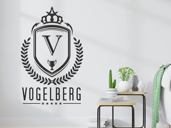 Wandtattoo Vogelberg Wappen
