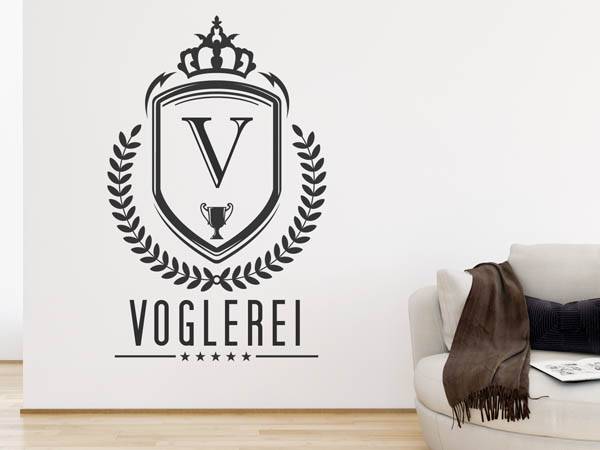 Wandtattoo Voglerei Wappen