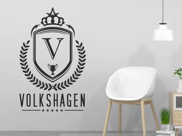 Wandtattoo Volkshagen Wappen
