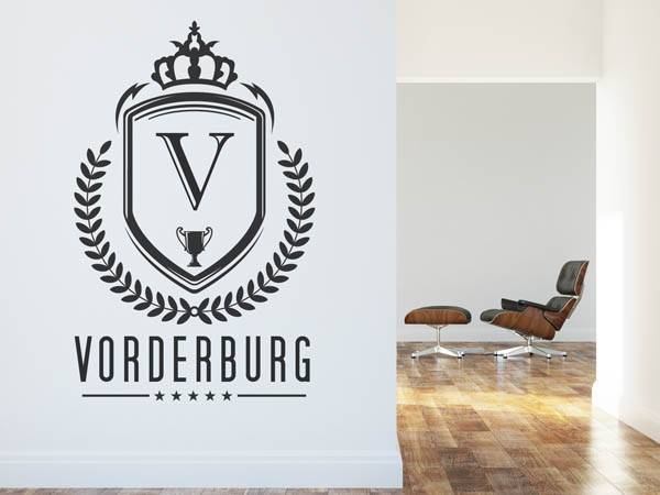 Wandtattoo Vorderburg Wappen