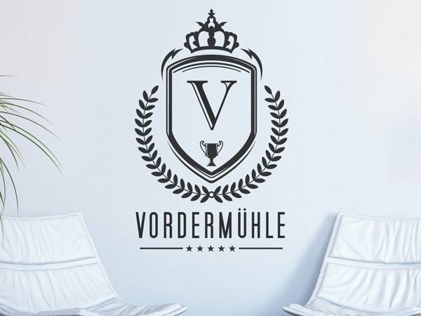 Wandtattoo Vordermühle Wappen