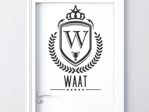 Wandtattoo Waat Wappen