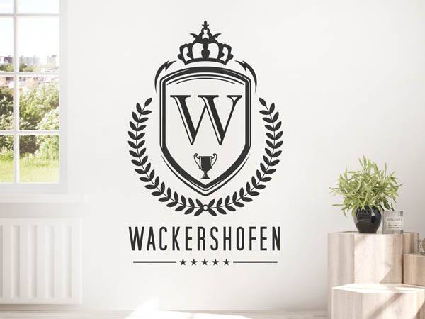Wandtattoo Wackershofen Wappen