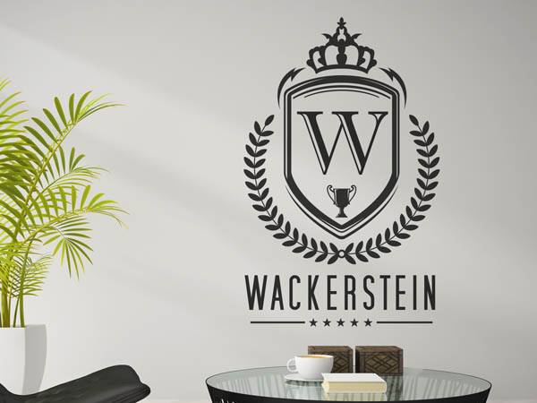 Wandtattoo Wackerstein Wappen