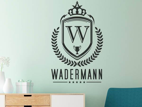 Wandtattoo Wadermann Wappen