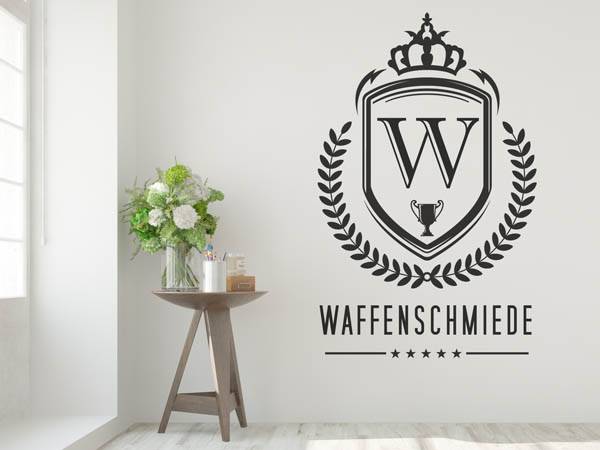 Wandtattoo Waffenschmiede Wappen