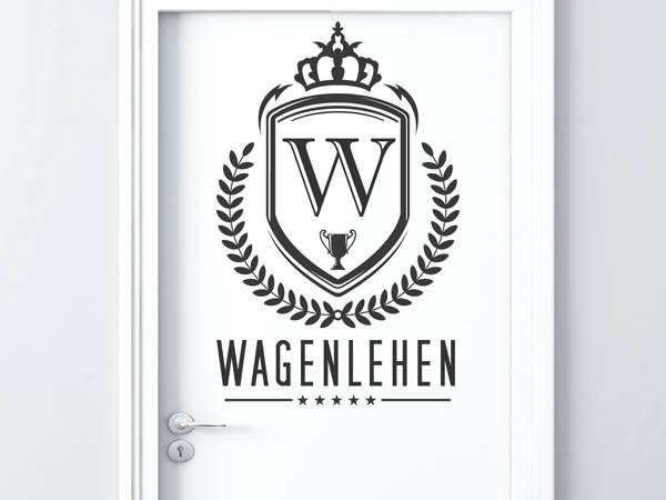 Wandtattoo Wagenlehen Wappen