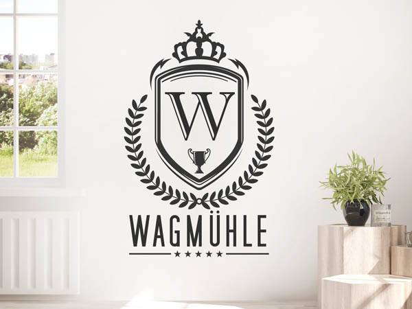 Wandtattoo Wagmühle Wappen
