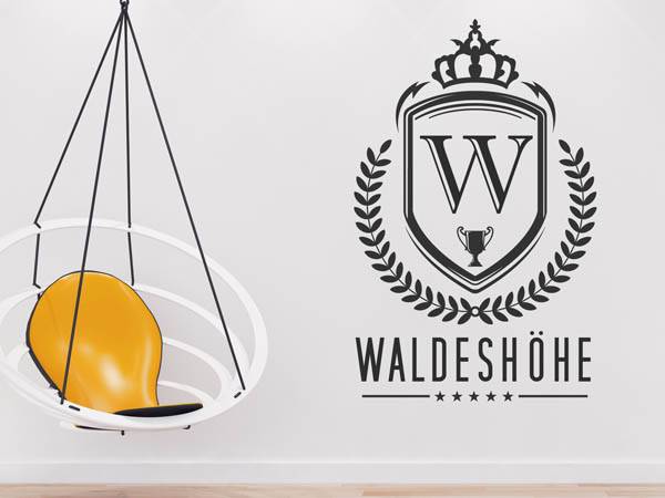 Wandtattoo Waldeshöhe Wappen