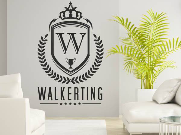 Wandtattoo Walkerting Wappen