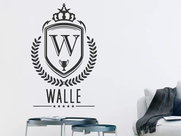 Wandtattoo Walle Wappen